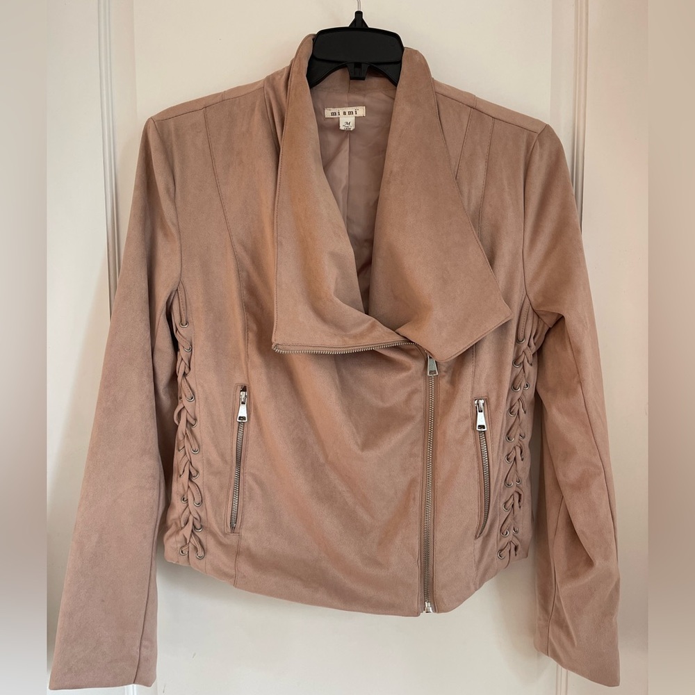 Miami suede feeling cropped jacket.  Size M